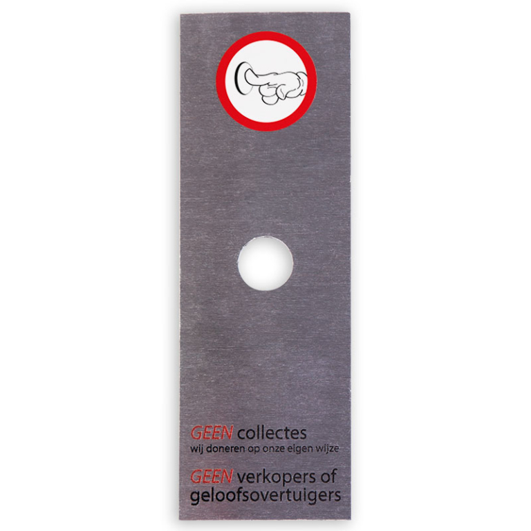 GEEN collecte en GEEN verkoop aan de deur Creabron