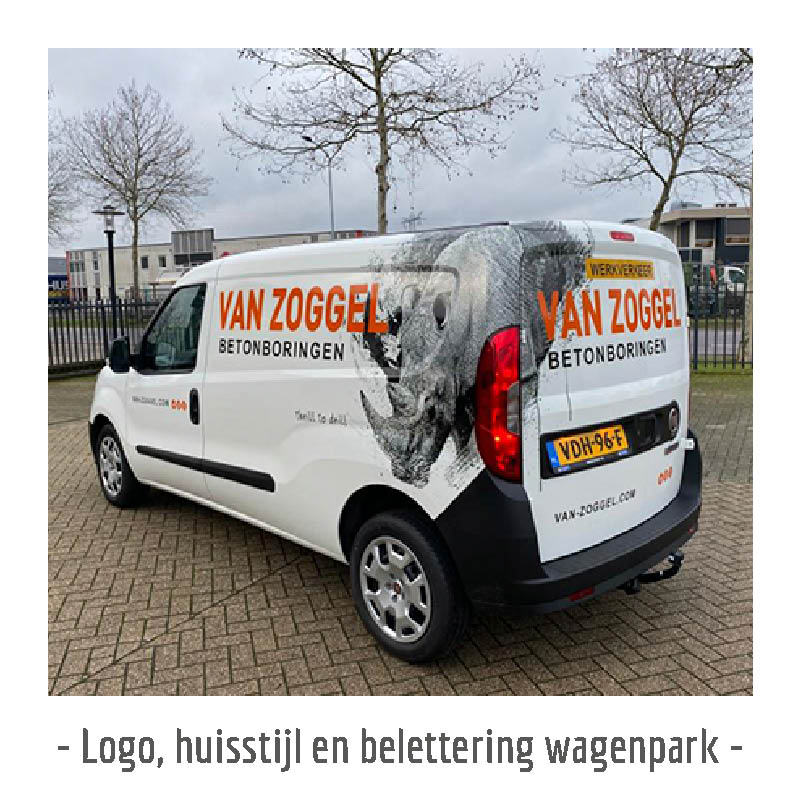 complete huisstijl en reclame uitingen van zoggel